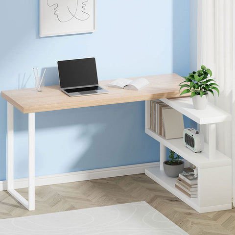 Artiss Computer Desk Bookshelf 140CM Chez Guru