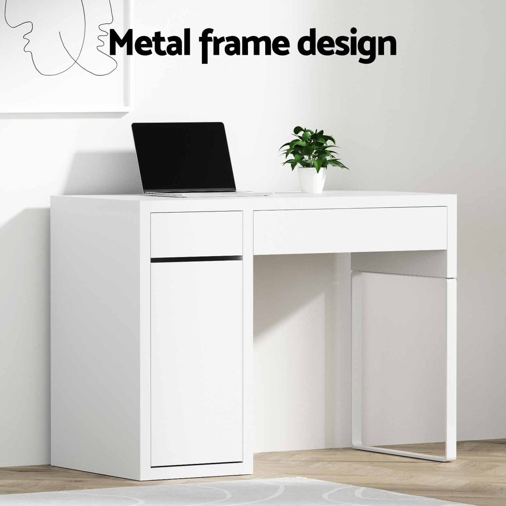 Artiss Computer Desk Drawer Cabinet White Chez Guru
