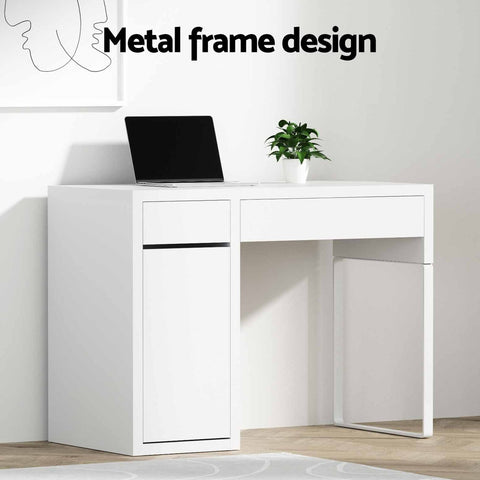 Artiss Computer Desk Drawer Cabinet White Chez Guru