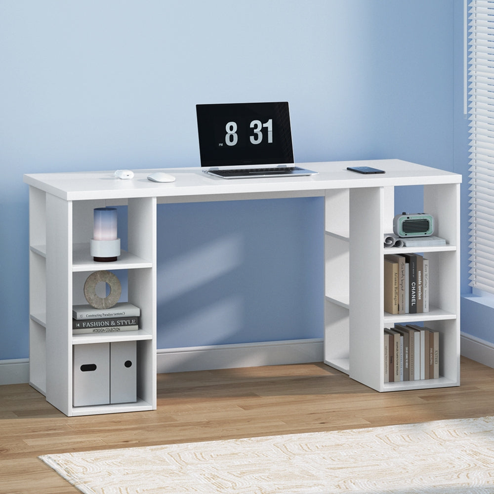 Artiss Computer Desk Bookshelf White 150CM Chez Guru