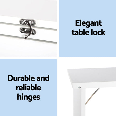 Artiss Computer Desk Bookshelf Wall Mount White Chez Guru