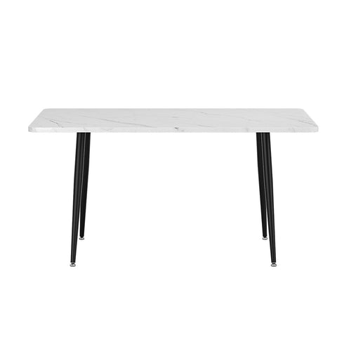 1.5M Artiss Dining Table Marble Effect Chez Guru