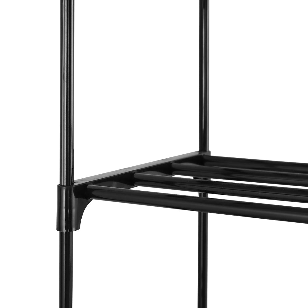 Artiss Shoe Rack DIY Stackable 10-tier Black Dunn Chez Guru