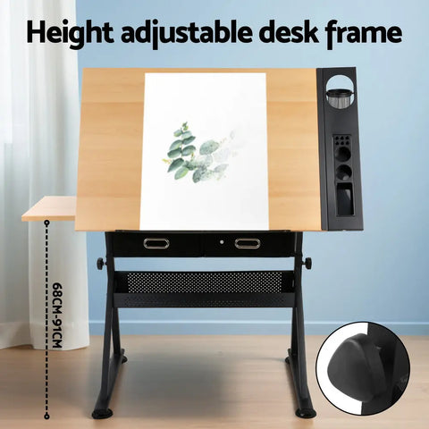 Artiss Drawing Desk Drafting Table Chez Guru