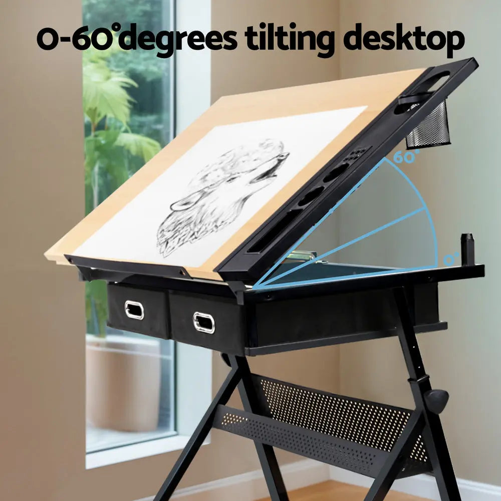 Artiss Drawing Desk Drafting Table Chez Guru