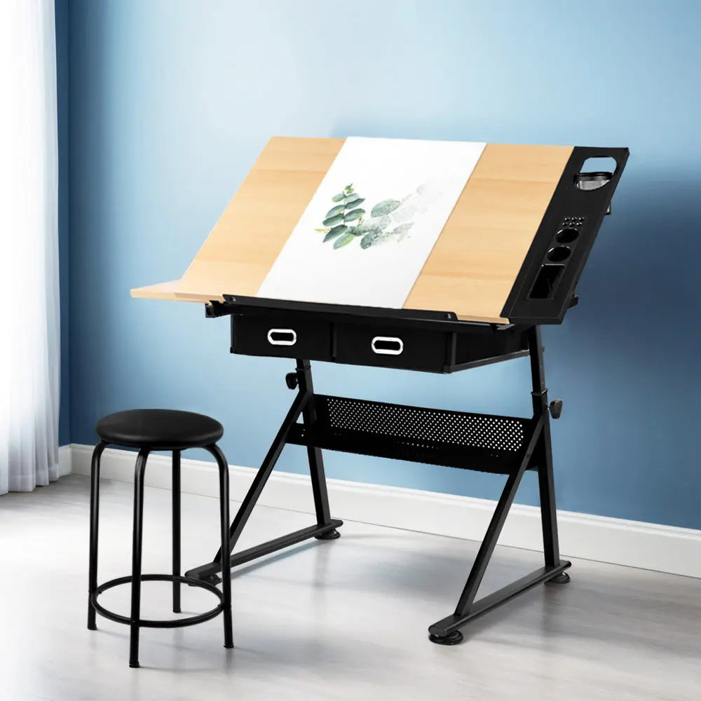 Artiss Drawing Desk Drafting Table Chez Guru