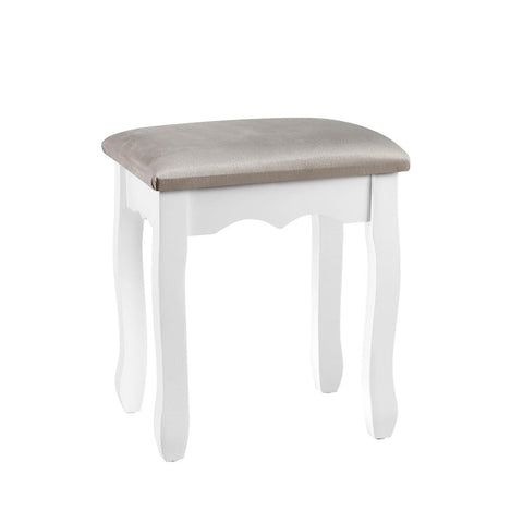 Artiss Dressing Table Stool Velvet Grey Chez Guru