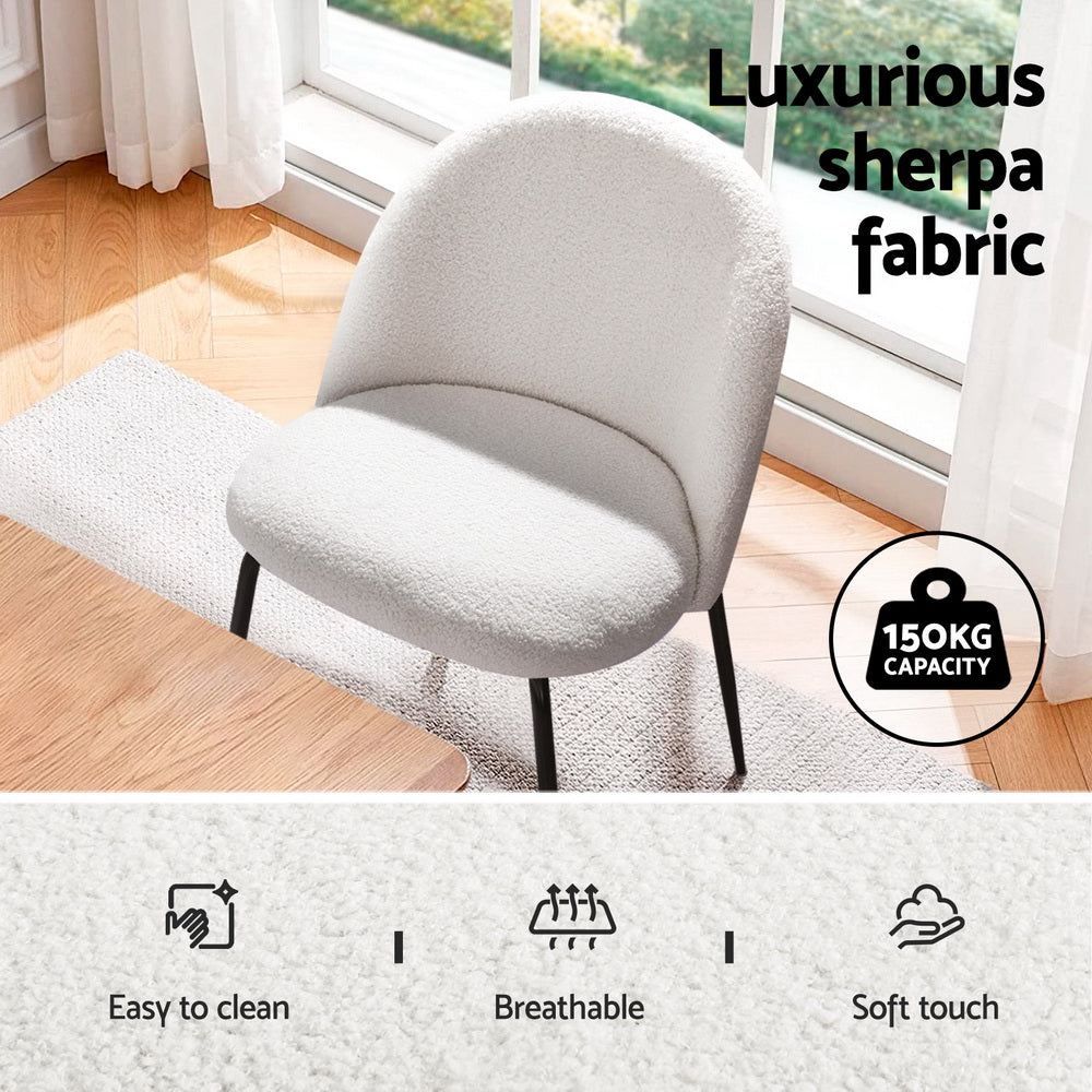 1 Artiss Dining Table and 4 Chairs Set Marble White Chez Guru