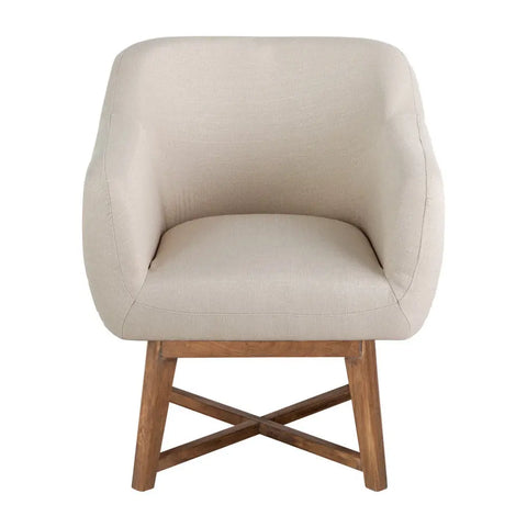 Artiss Armchair Tub Chair Beige Aston - Chez Guru