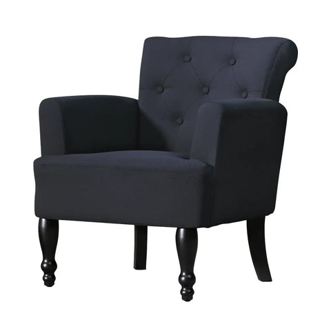 Artiss Armchair Wingback Charcoal Lothair - Chez Guru