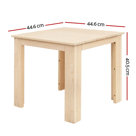 Gardeon Coffee Side Table Wooden Desk Outdoor Furniture Camping Garden Natural Chez Guru