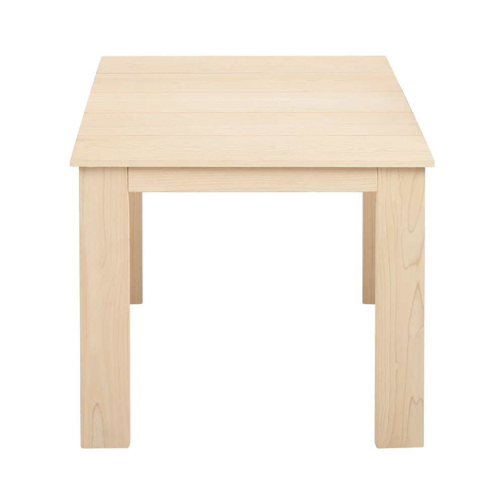 Gardeon Coffee Side Table Wooden Desk Outdoor Furniture Camping Garden Natural Chez Guru
