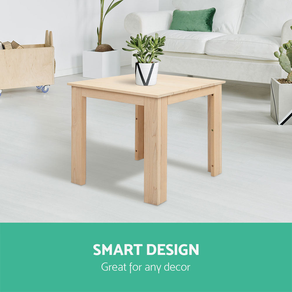 Gardeon Coffee Side Table Wooden Desk Outdoor Furniture Camping Garden Natural Chez Guru