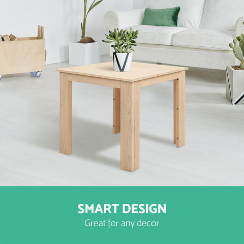 Gardeon Coffee Side Table Wooden Desk Outdoor Furniture Camping Garden Natural Chez Guru