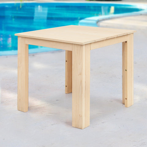 Gardeon Coffee Side Table Wooden Desk Outdoor Furniture Camping Garden Natural Chez Guru