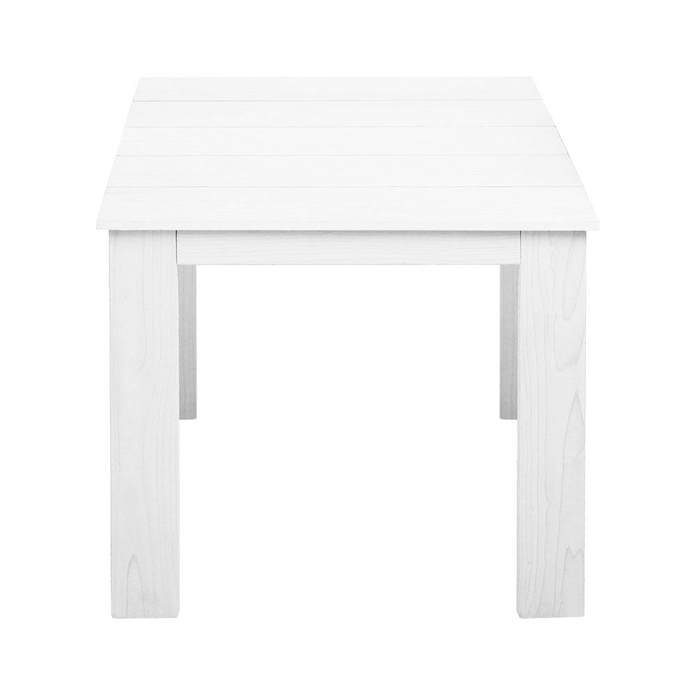 Gardeon Coffee Side Table Wooden Desk Outdoor Furniture Camping Garden White Chez Guru