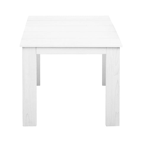 Gardeon Coffee Side Table Wooden Desk Outdoor Furniture Camping Garden White Chez Guru