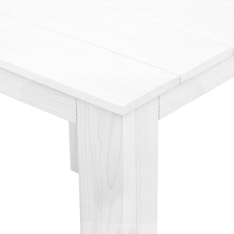 Gardeon Coffee Side Table Wooden Desk Outdoor Furniture Camping Garden White Chez Guru