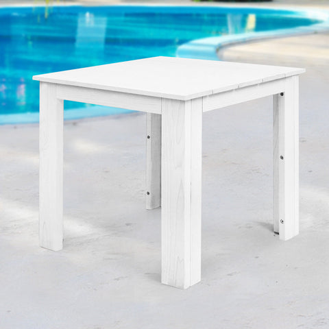 Gardeon Coffee Side Table Wooden Desk Outdoor Furniture Camping Garden White Chez Guru