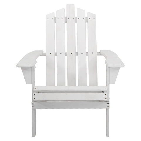 Gardeon Adirondack Outdoor Chairs Wooden Beach Chair Patio Furniture Garden White Chez Guru