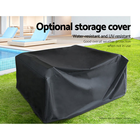 Gardeon 10-Piece Outdoor Sofa Set Wicker Couch Lounge Setting Cover Chez Guru