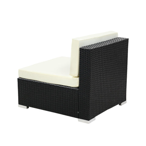 2PC Gardeon Outdoor Furniture Sofa Set Wicker Rattan Garden Lounge Chair Setting Chez Guru