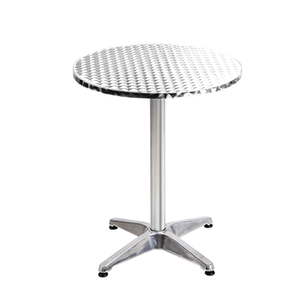 Gardeon Set of 6 Outdoor Bar Table Aluminium Round 70/110CM Chez Guru