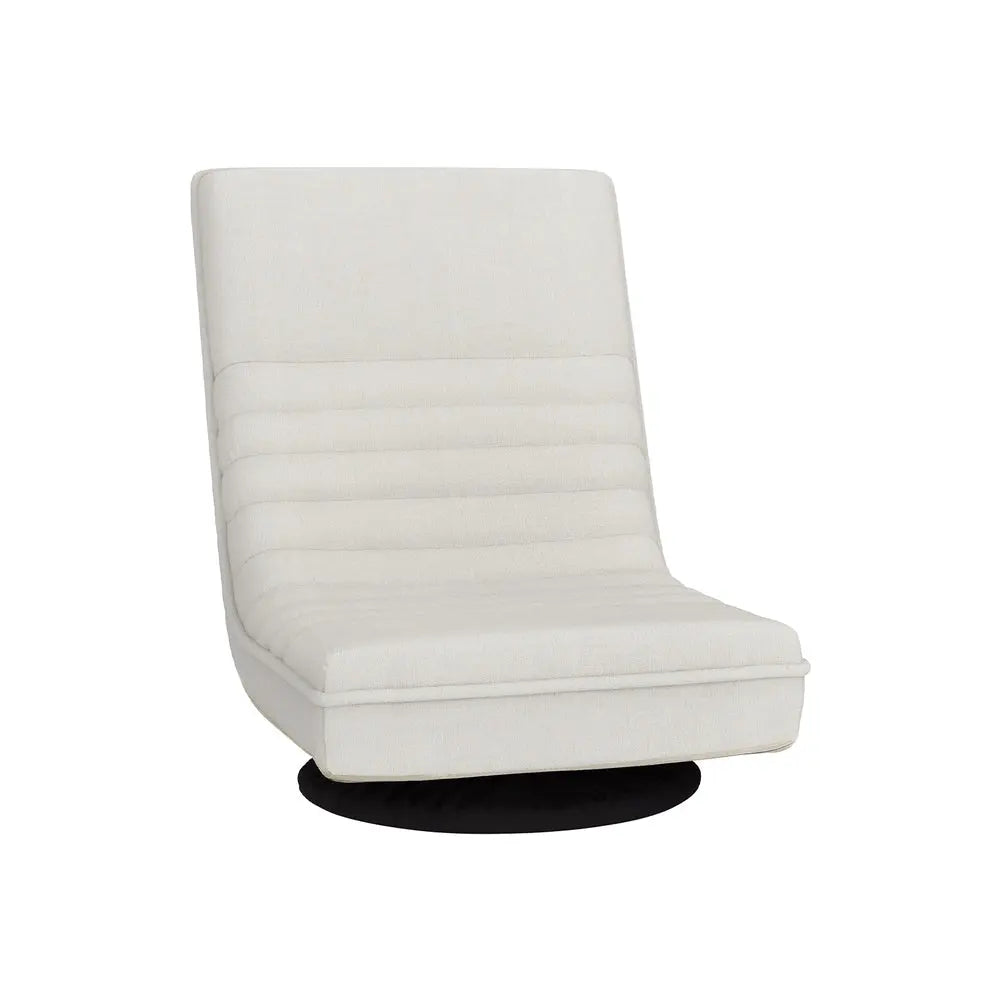 Artiss Floor Lounge Sofa Swivel Foldable Linen White - Chez Guru