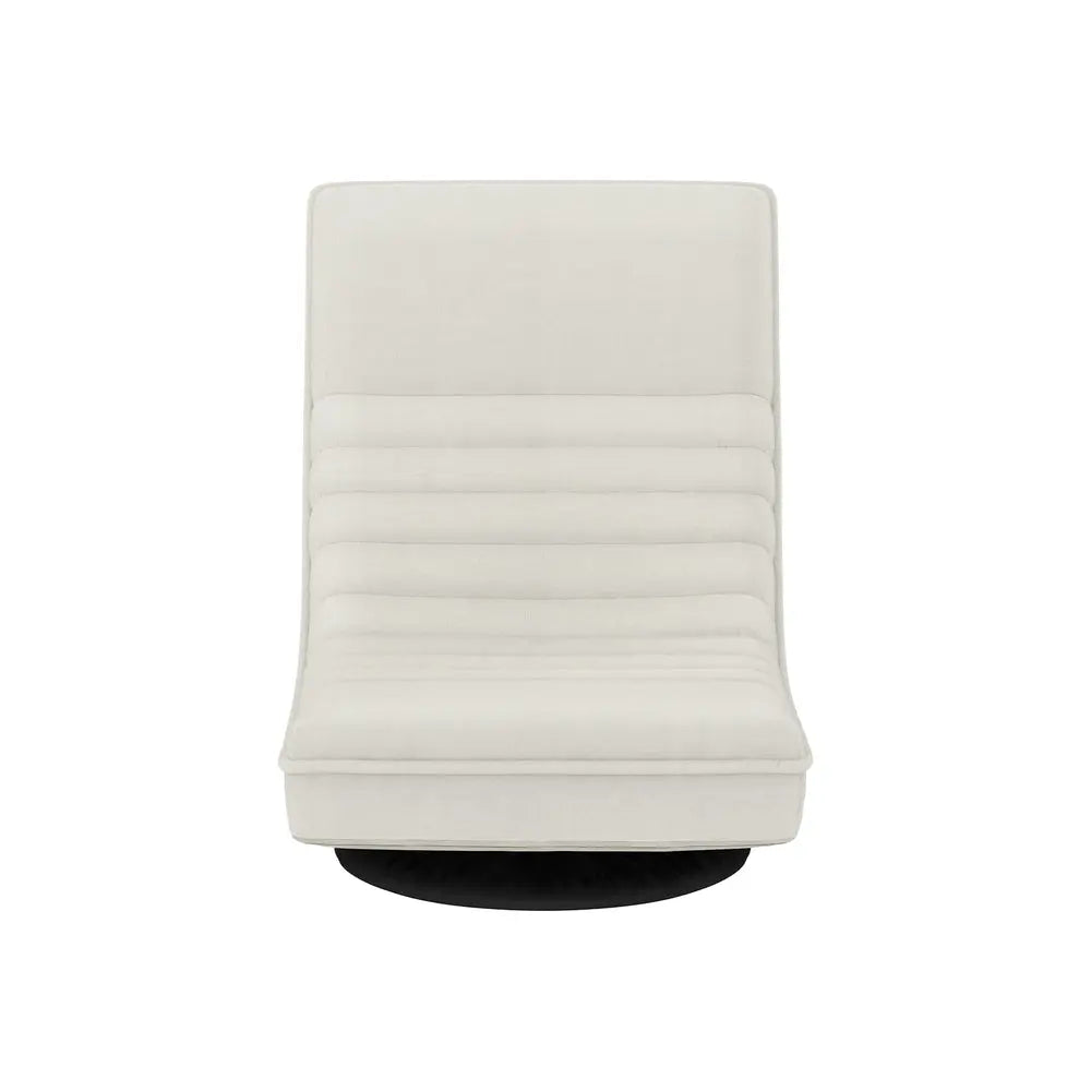 Artiss Floor Lounge Sofa Swivel Foldable Linen White - Chez Guru