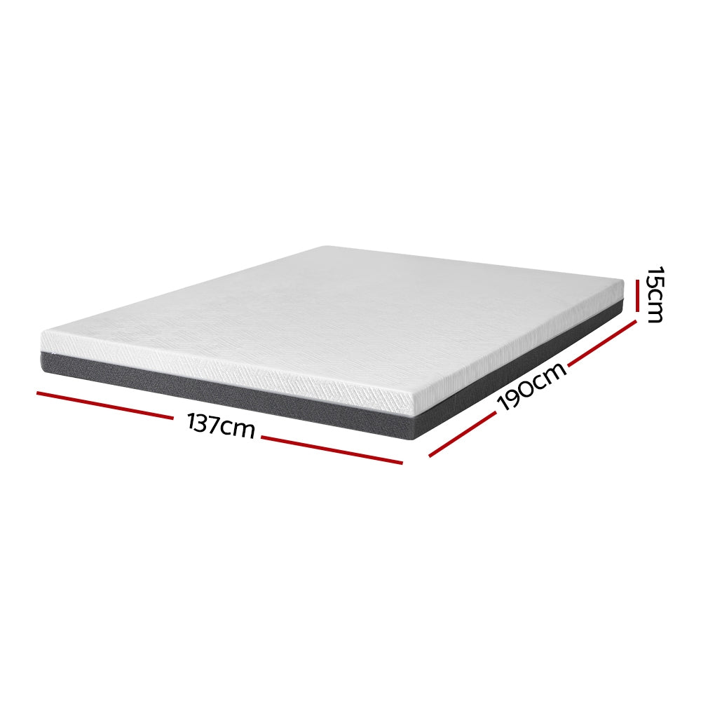 Giselle Bedding Memory Foam Mattress Bed Cool Gel Non Spring 15cm Double Chez Guru