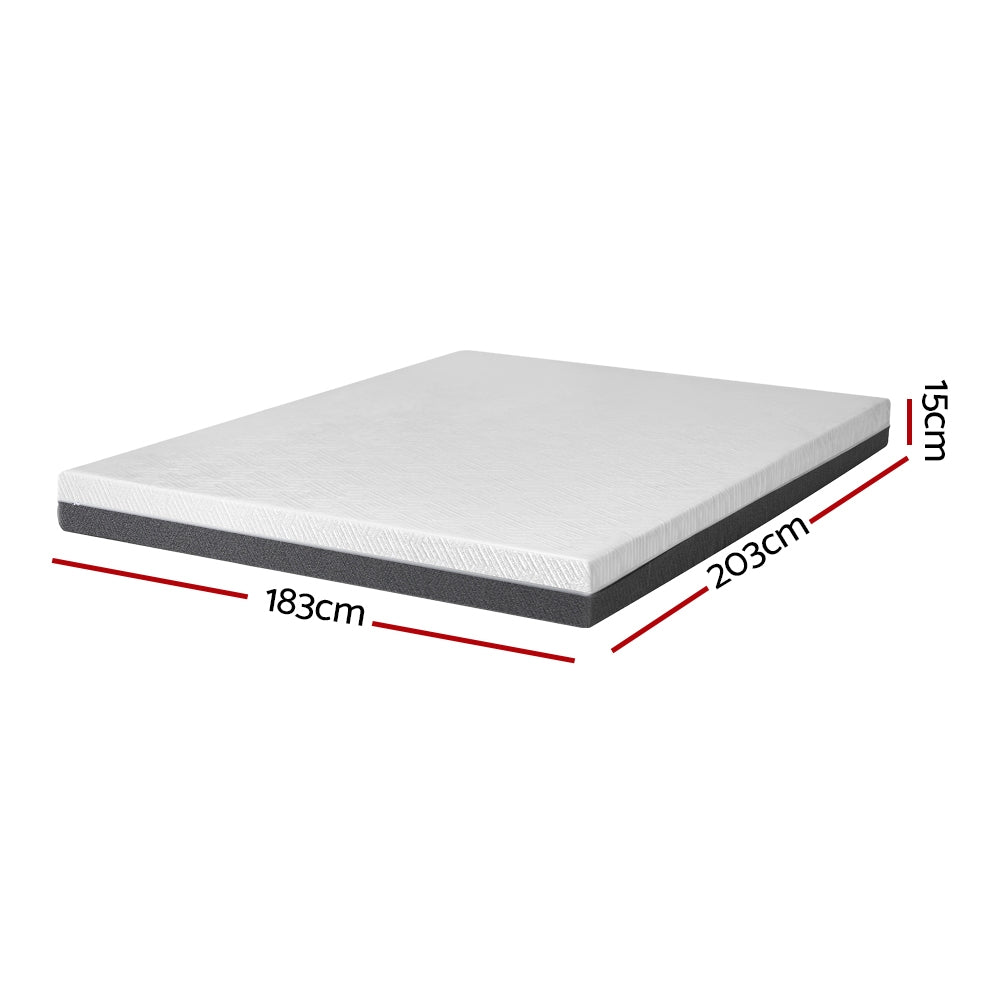 Giselle Bedding Memory Foam Mattress Bed Cool Gel Non Spring 15cm King Chez Guru