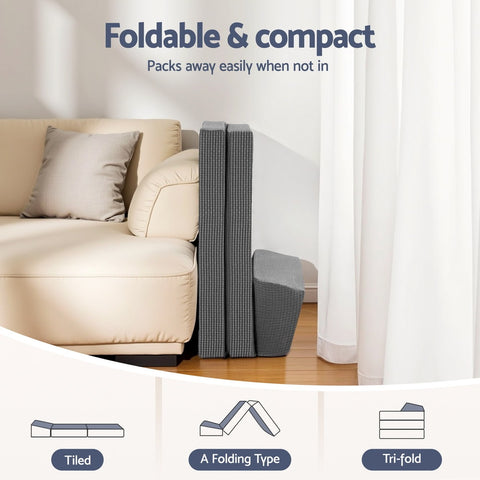 Giselle Foldable Mattress Folding Sofa Bed Trifold Sleeping Camping Cushion Mat