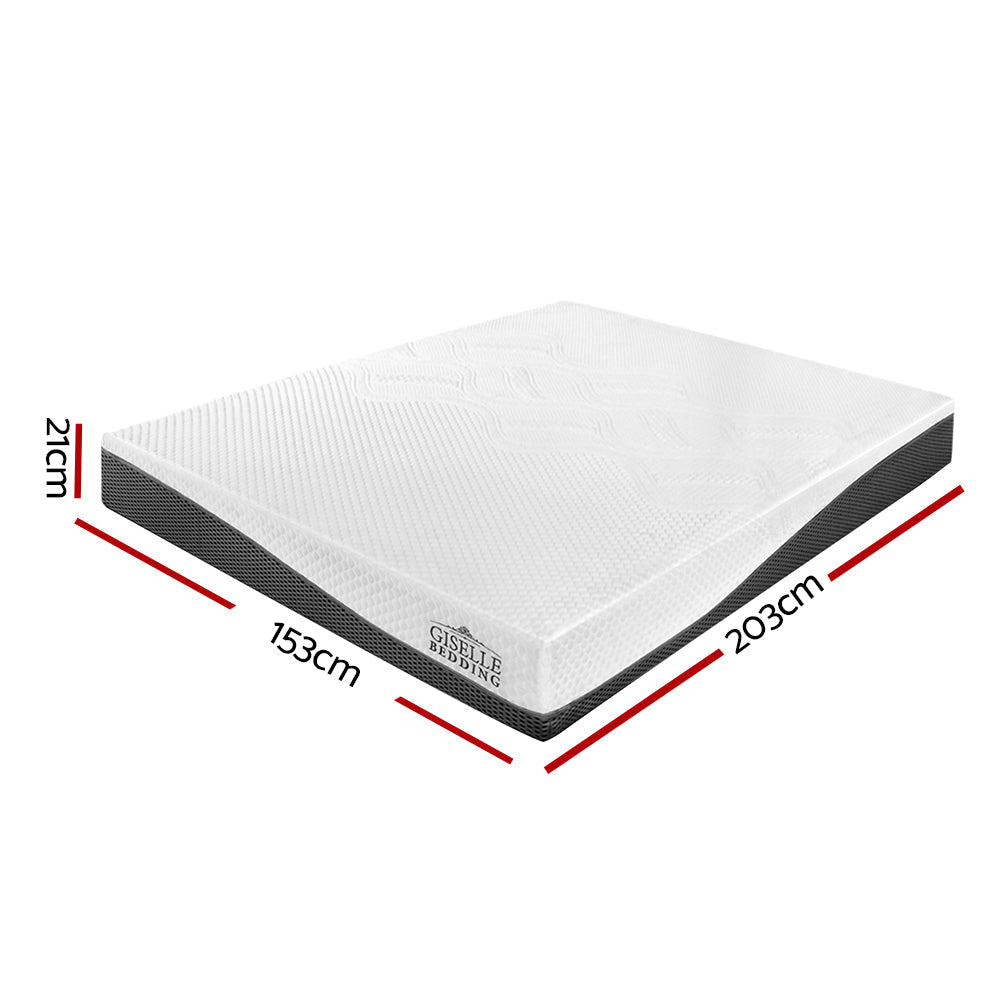 Giselle Bedding Memory Foam Mattress Bed Cool Gel Non Spring 21cm Queen Chez Guru