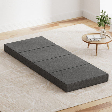 Giselle Bedding Foldable Mattress Folding Foam Single Grey Chez Guru