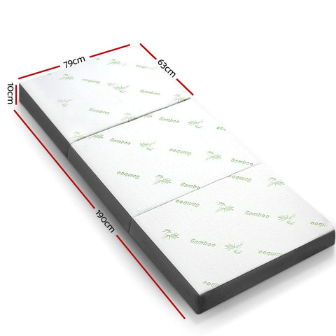 Giselle Bedding Foldable Mattress Folding Foam Single Bamboo Chez Guru