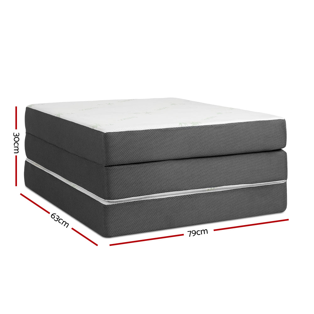 Giselle Bedding Foldable Mattress Folding Foam Single Bamboo Chez Guru