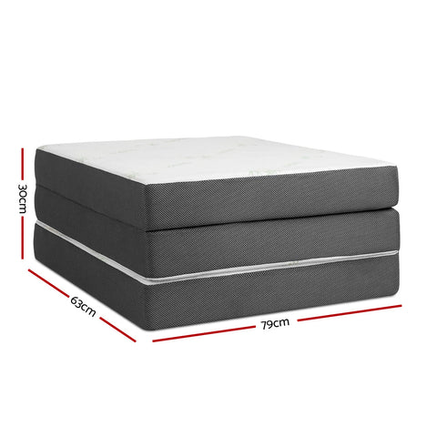 Giselle Bedding Foldable Mattress Folding Foam Single Bamboo Chez Guru