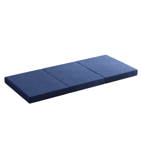 Giselle Bedding Foldable Mattress Folding Foam Single Blue Chez Guru
