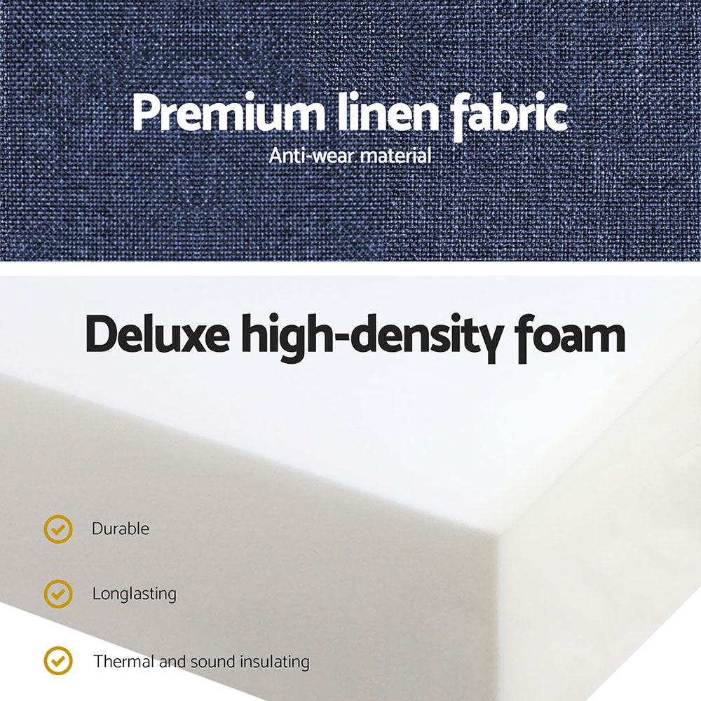 Giselle Bedding Foldable Mattress Folding Foam Single Blue Chez Guru