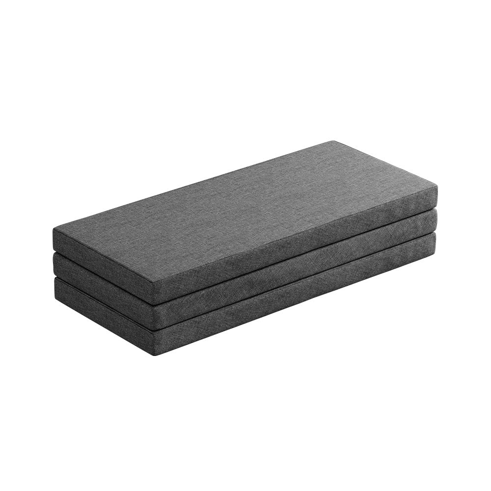 Giselle Bedding Foldable Mattress Folding Foam Queen Grey Chez Guru