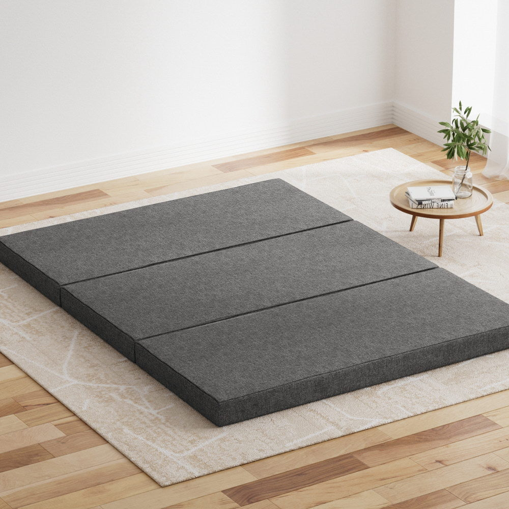 Giselle Bedding Foldable Mattress Folding Foam Queen Grey Chez Guru