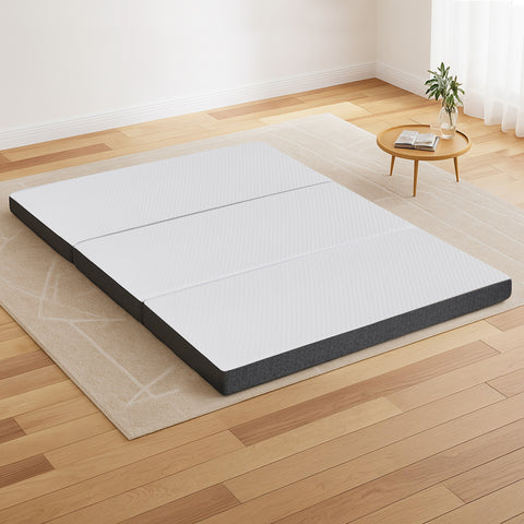 Giselle Bedding Foldable Mattress Folding Sofa Bed Tri-Fold Memory Foam Tencel Queen