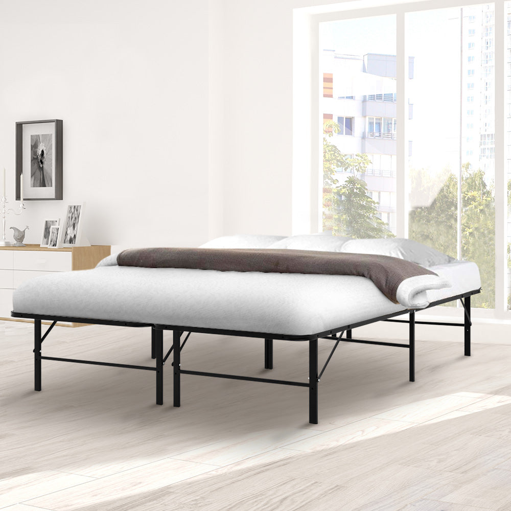 Artiss Folding Bed Frame Metal Base - Double Chez Guru