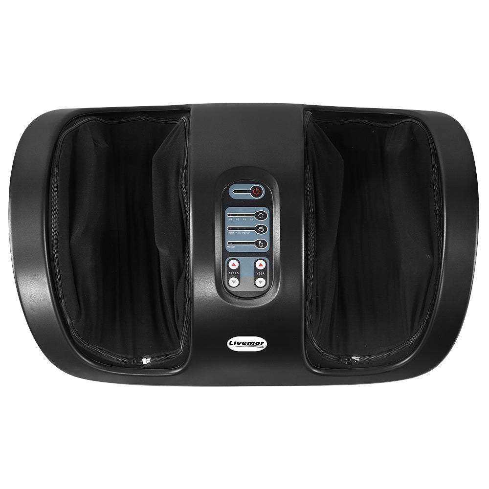 Livemor Foot Massager Shiatsu Massagers Electric Roller Kneading Calf Leg Black Chez Guru