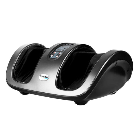 Livemor Foot Massager Shiatsu Massagers Electric Roller Kneading Calf Leg Grey Chez Guru