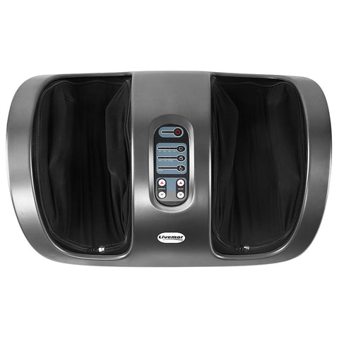 Livemor Foot Massager Shiatsu Massagers Electric Roller Kneading Calf Leg Grey Chez Guru