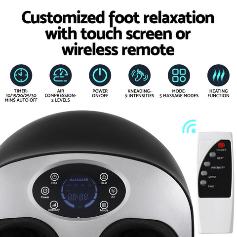 Livemor Kneading Heated Foot Massager Electric Massagers Chez Guru