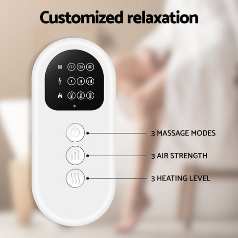 Livemor Leg Massager Heated Air Compression Calf Relaxation Chez Guru