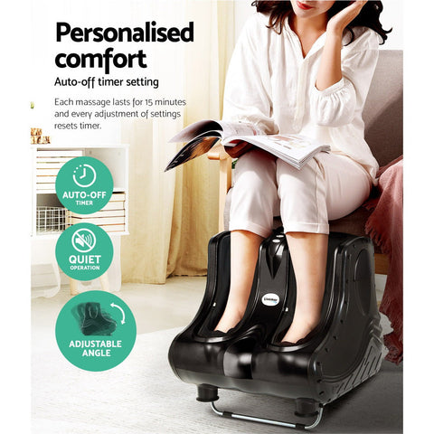 Livemor Foot Massager Massagers Shiatsu Electric Roller Ankle Calf Leg Kneading Black Chez Guru