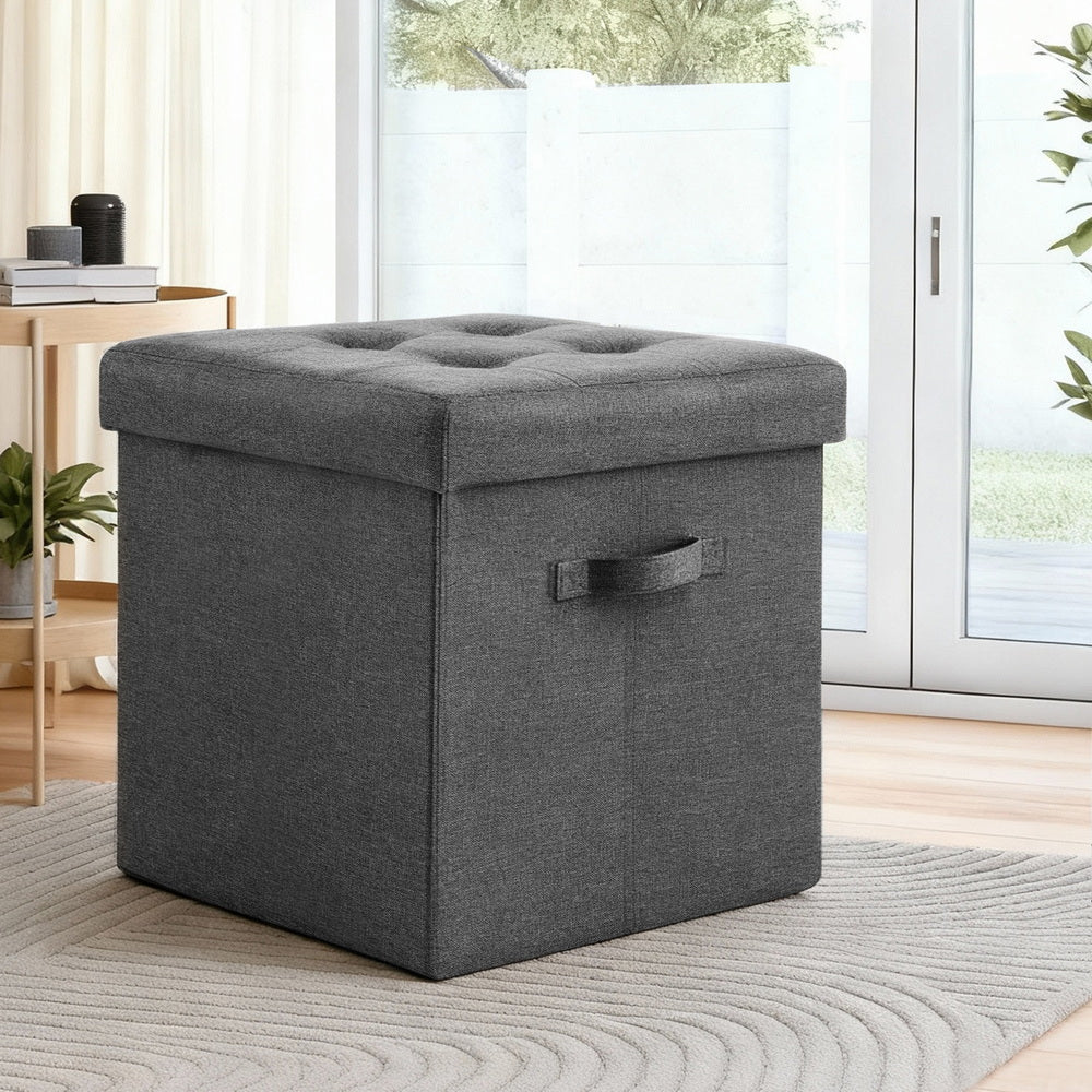 Artiss Storage Ottoman Rest Foot Stool Foldable